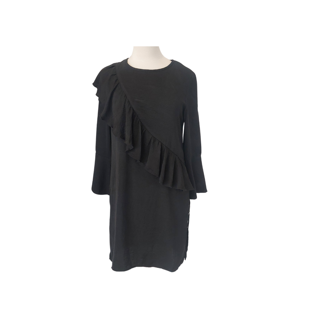 Amisu Black Ruffled Tunic | Gently Used |