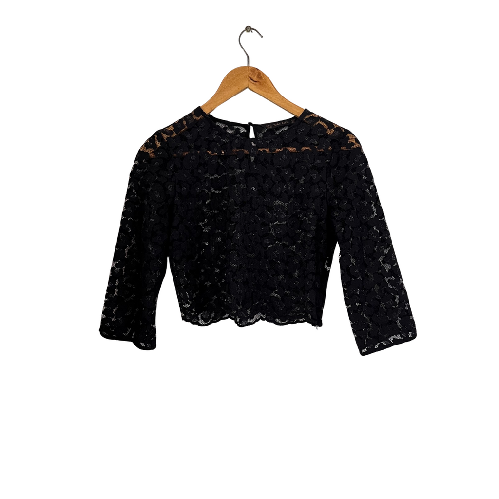Zara Black Lace Top | Like New |