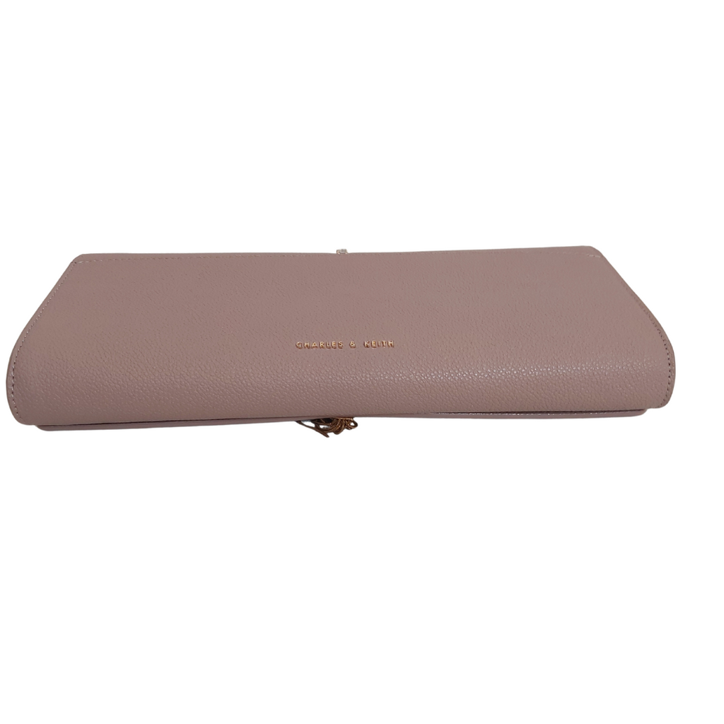 Charles & Keith Pink Embellished Clutch | Brand New |