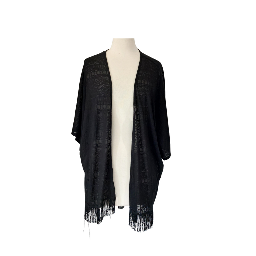 George Black Self Printed Frill Cover Up | Pre Loved |