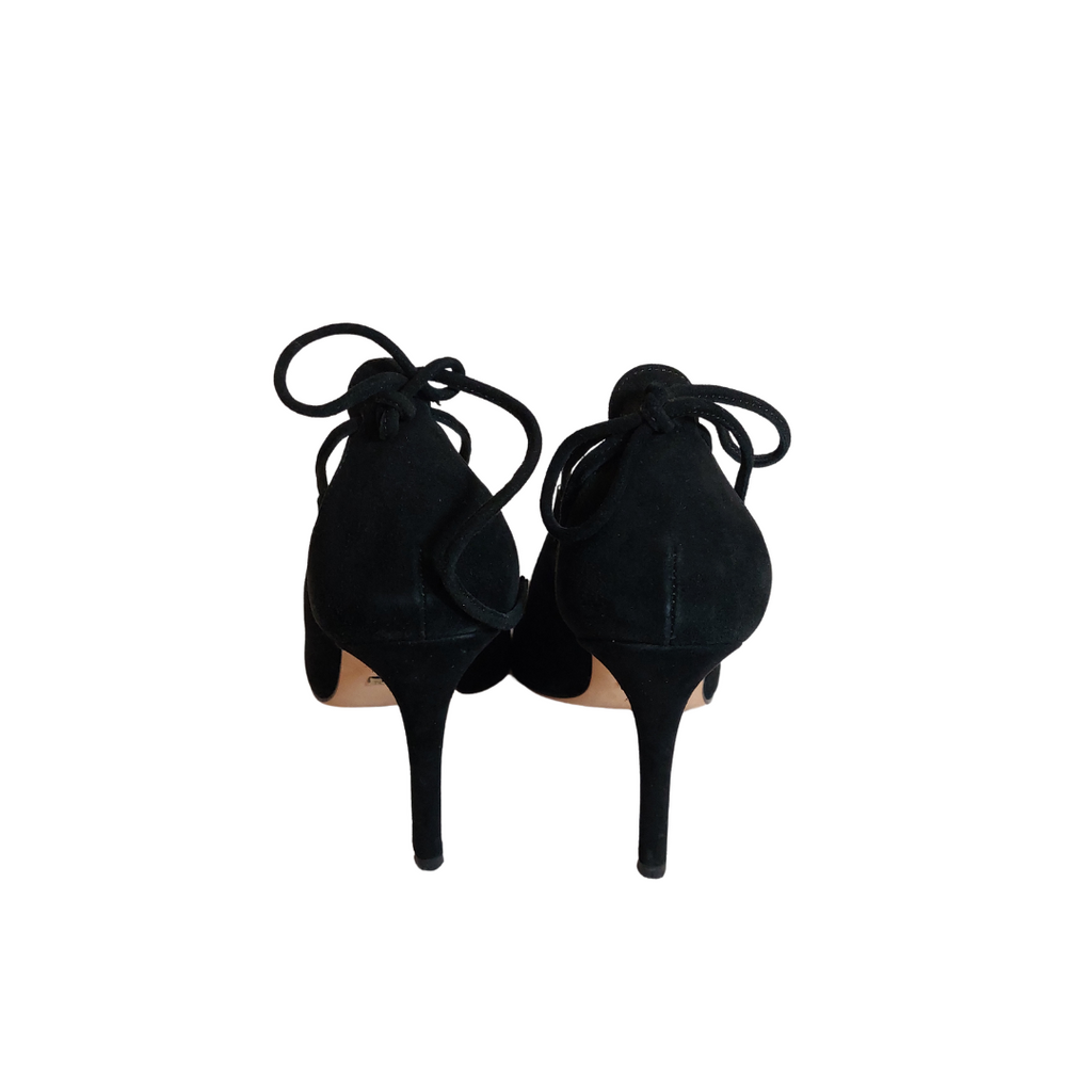 Beymen Black Faux Suede Heels | Pre Loved |