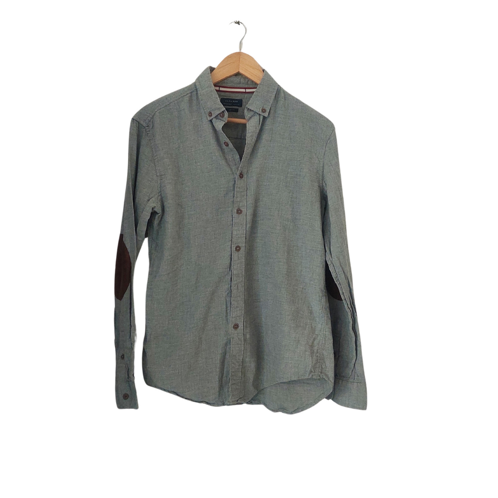 ZARA Men's Grey Collared Shirt | Gently Used |