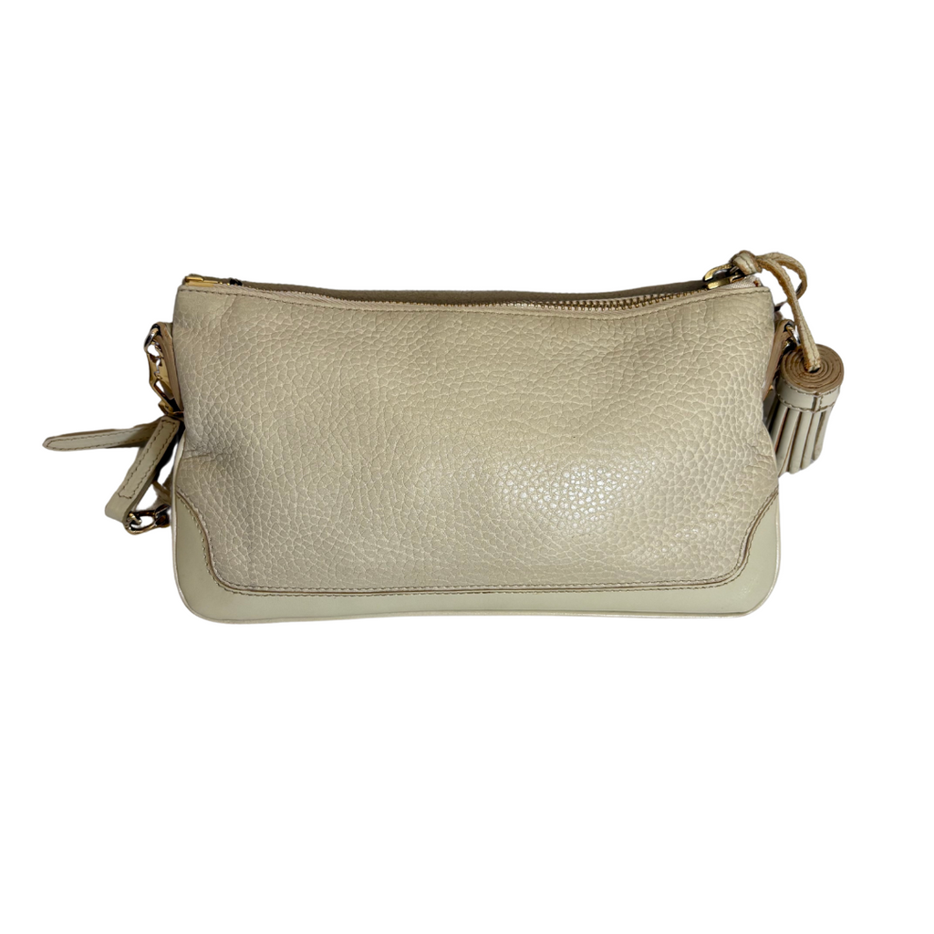Burberry Beige Leather Crossbody Bag | Pre Loved |