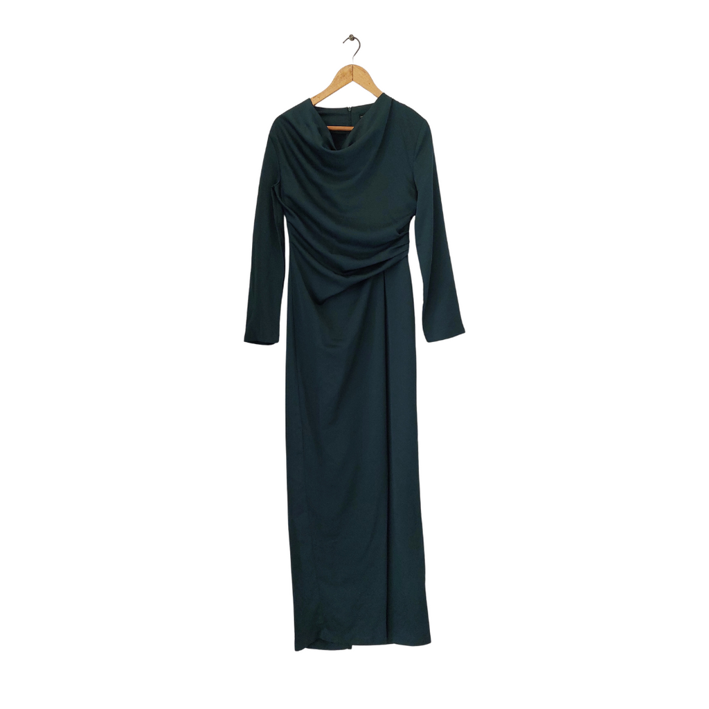 ZARA Emerald Green Cowl Neck Jumpsuit | Brand New |