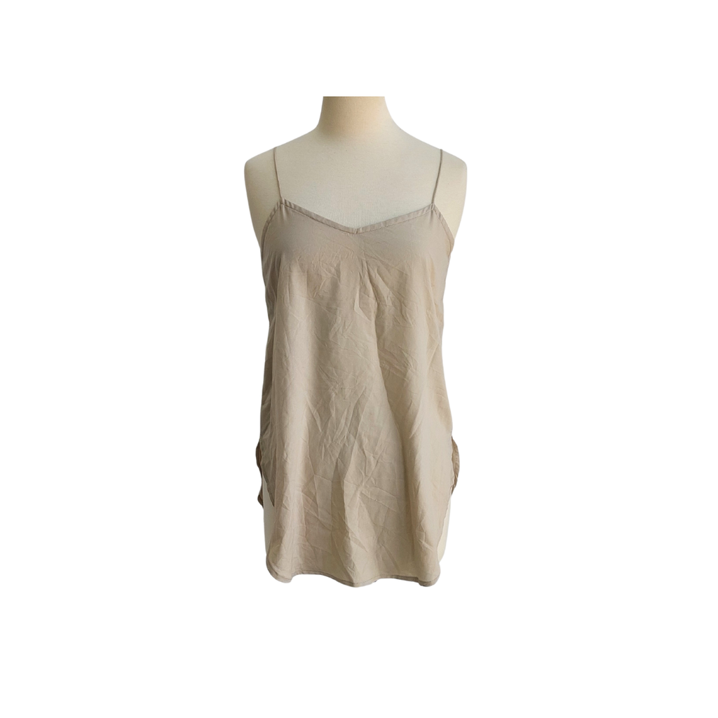 Studio Mehr Grey & Beige Embroidered Cowl Neck Tunic | Brand New |