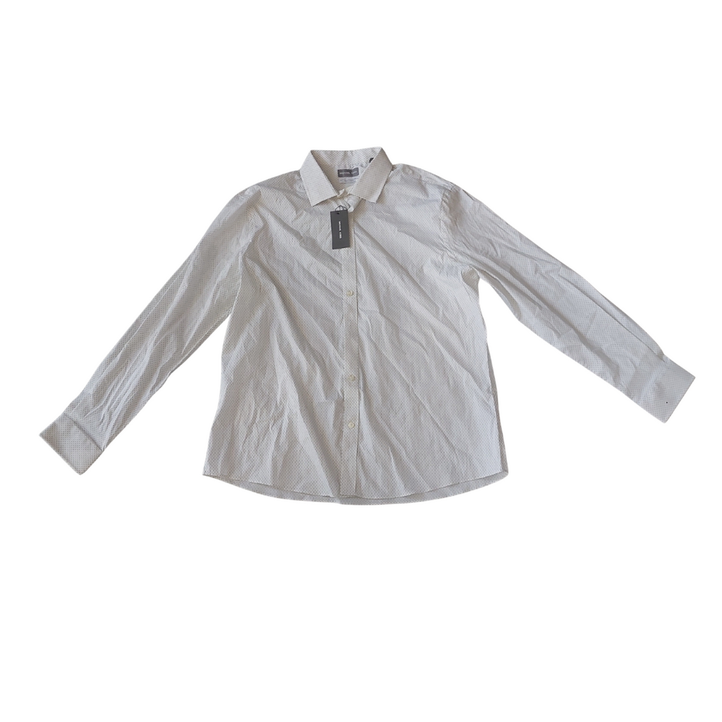 Michael Kors Men's White Printed Collared Shirt | Brand New |