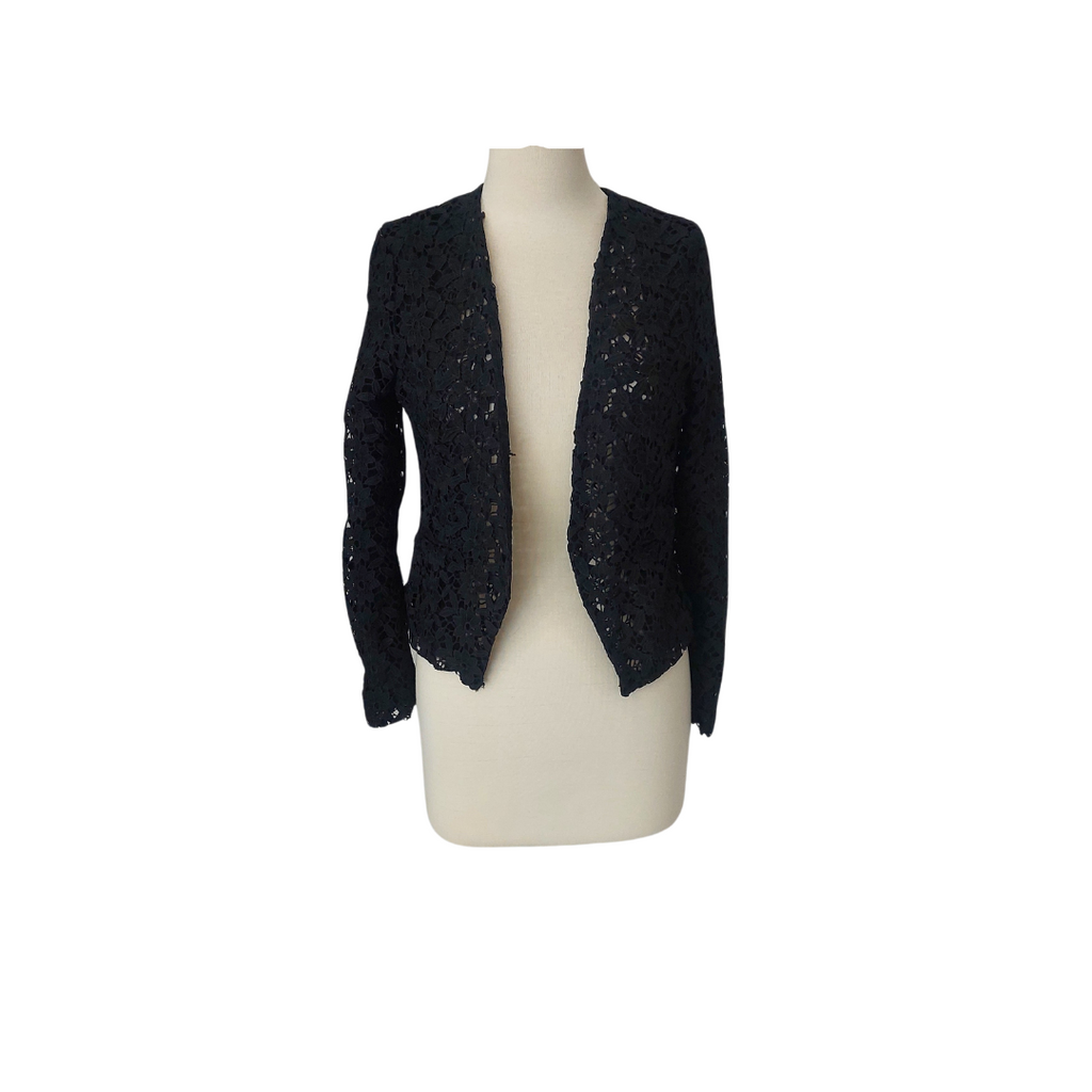 Mango Black Lace Open Jacket | Gently Used |