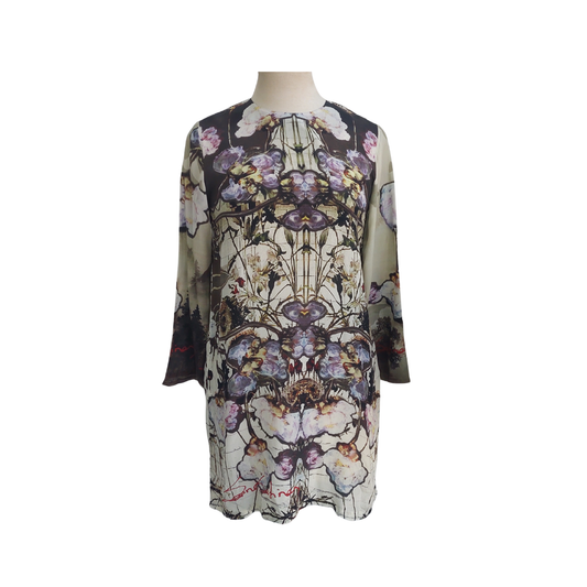 Sana Safinaz Grey & White Digital Printed Sheer Kurta | Brand New |
