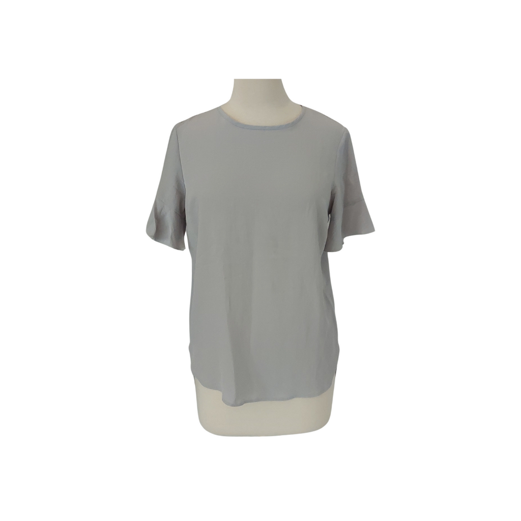 New Look Light Grey / Lilac Short-Sleeves Top | Brand New |