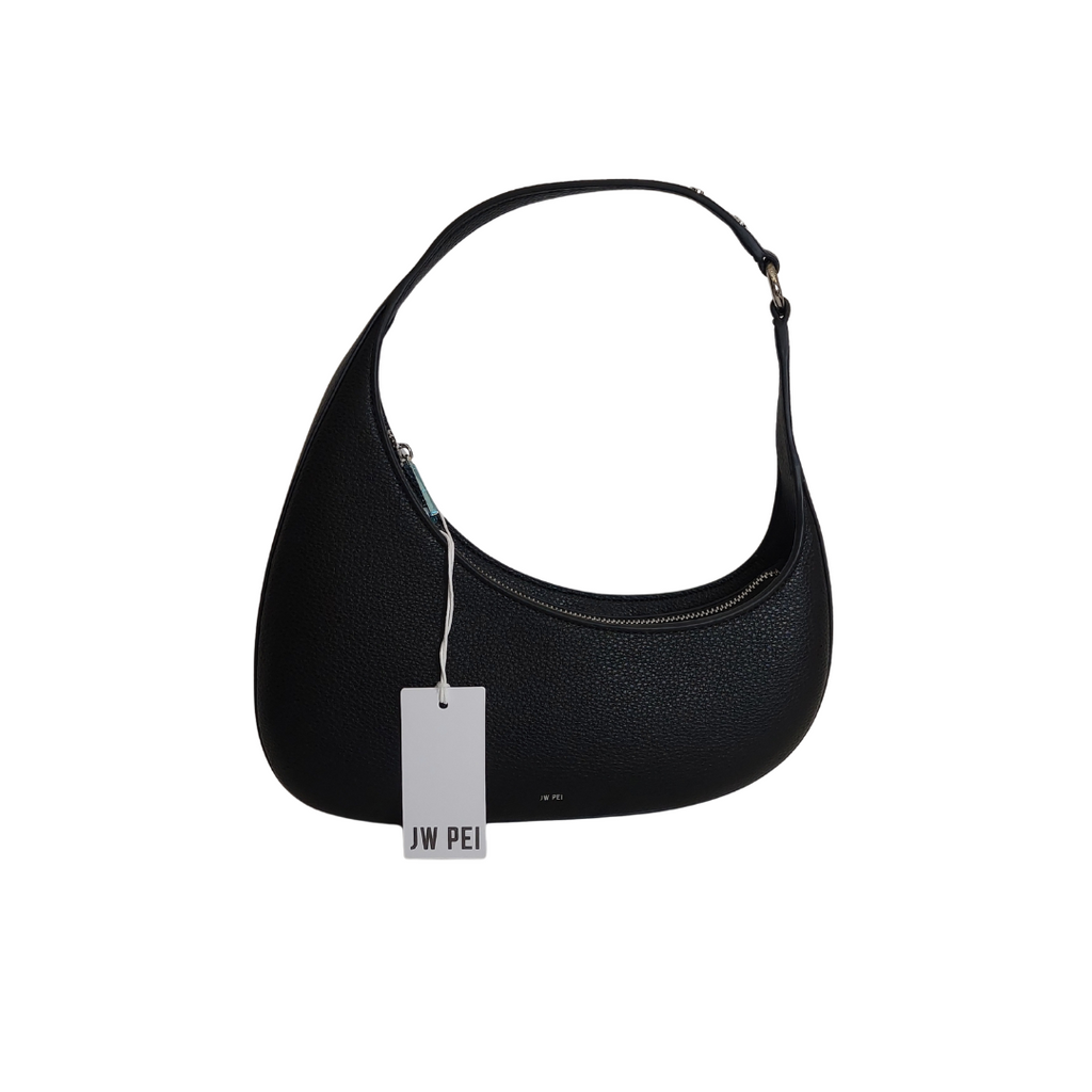 JW PEI Black Leatherette Smart Harlee Shoulder Bag | Brand New |