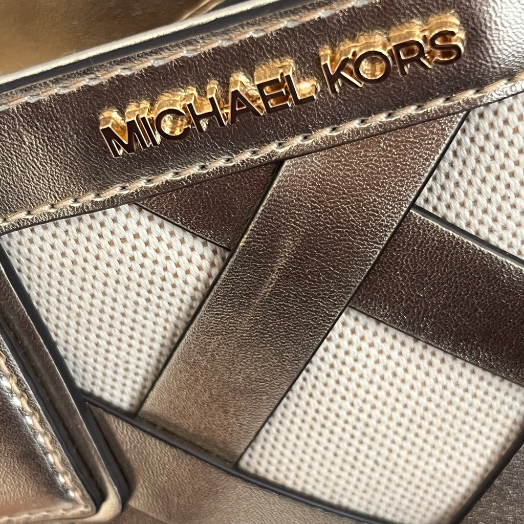 Michael Kors Pale Gold Sienna Small Tote Bag | Gently Used |
