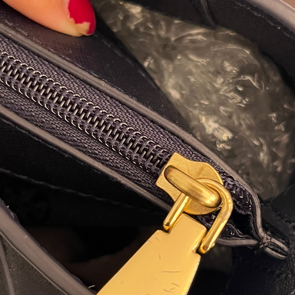 Tory Burch Navy Emerson Buckle Tote Bag | Gently Used |