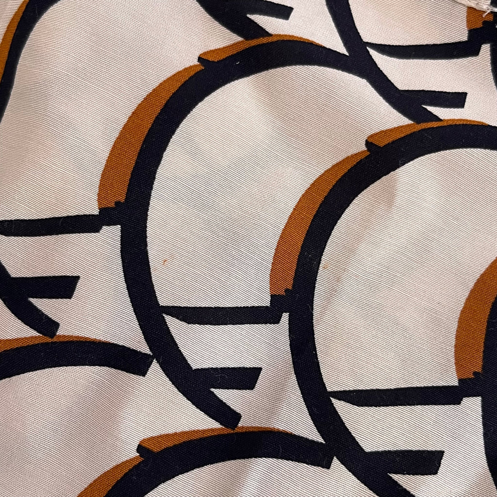 ZARA Beige & Brown Printed Collared Shirt | Pre Loved |