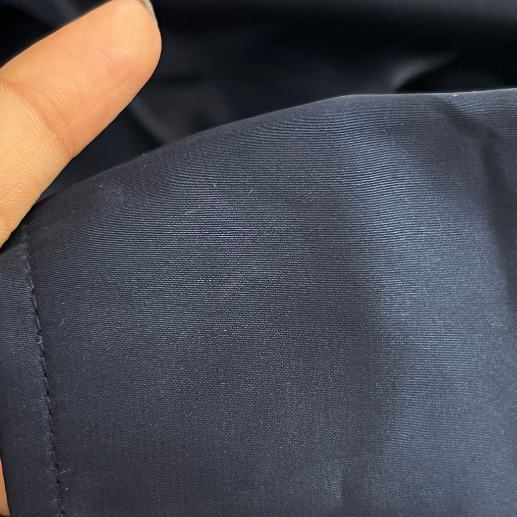 H&M Navy Satin Button Down Collared Shirt | Pre Loved |