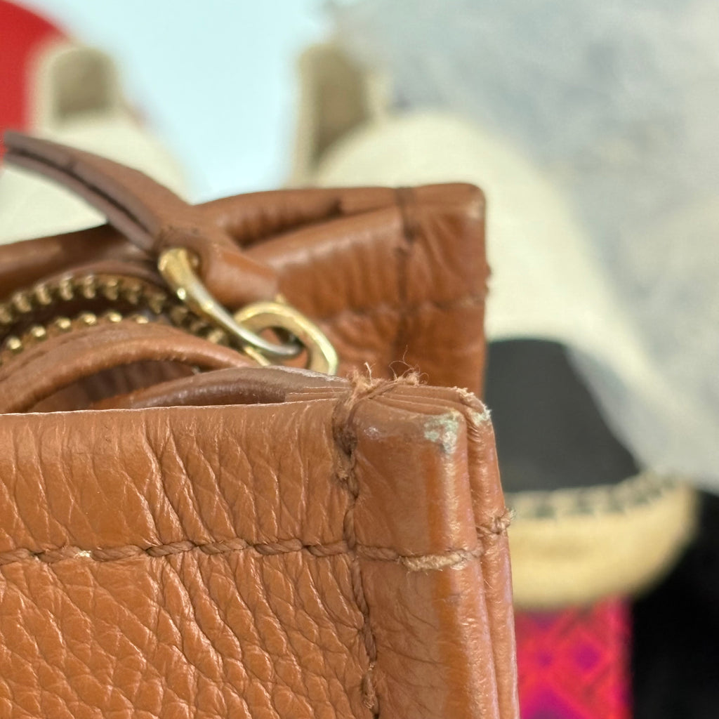 Marc Jacobs Tan Medium Leather Tote Bag | Pre Loved |