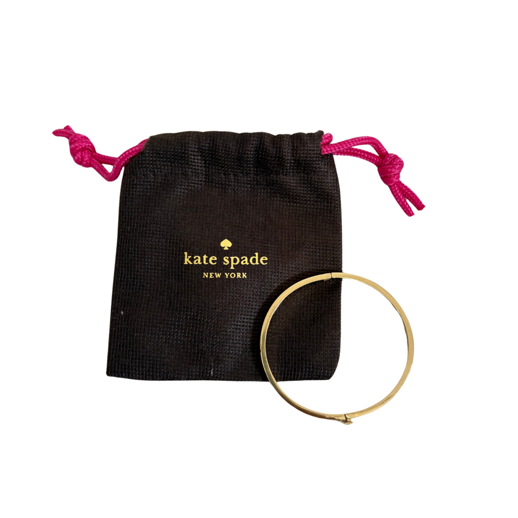Kate Spade Gold Thin Metal Bangle | Pre Loved |