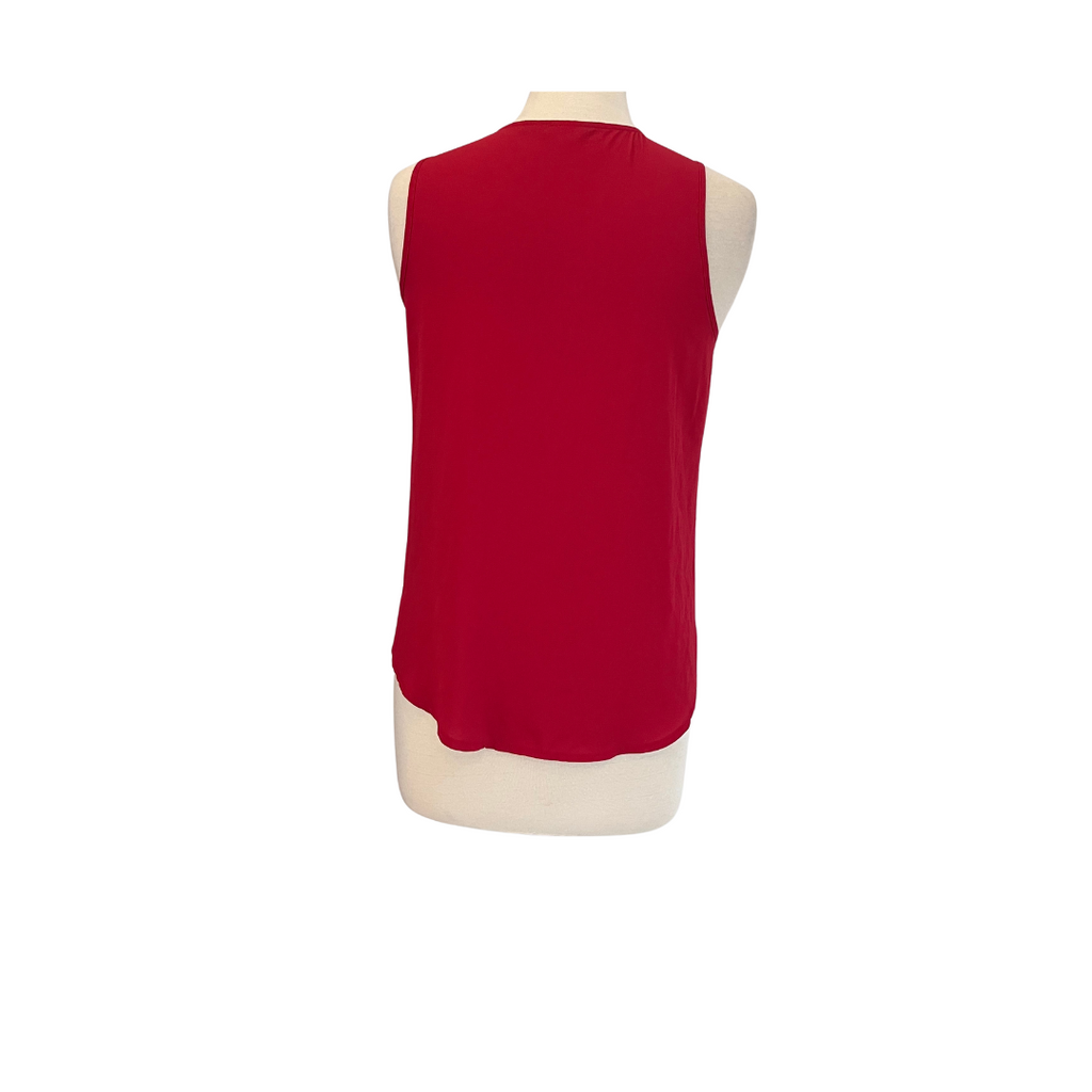 New Look Red Front-zip Sleeveless Top | Gently Used |