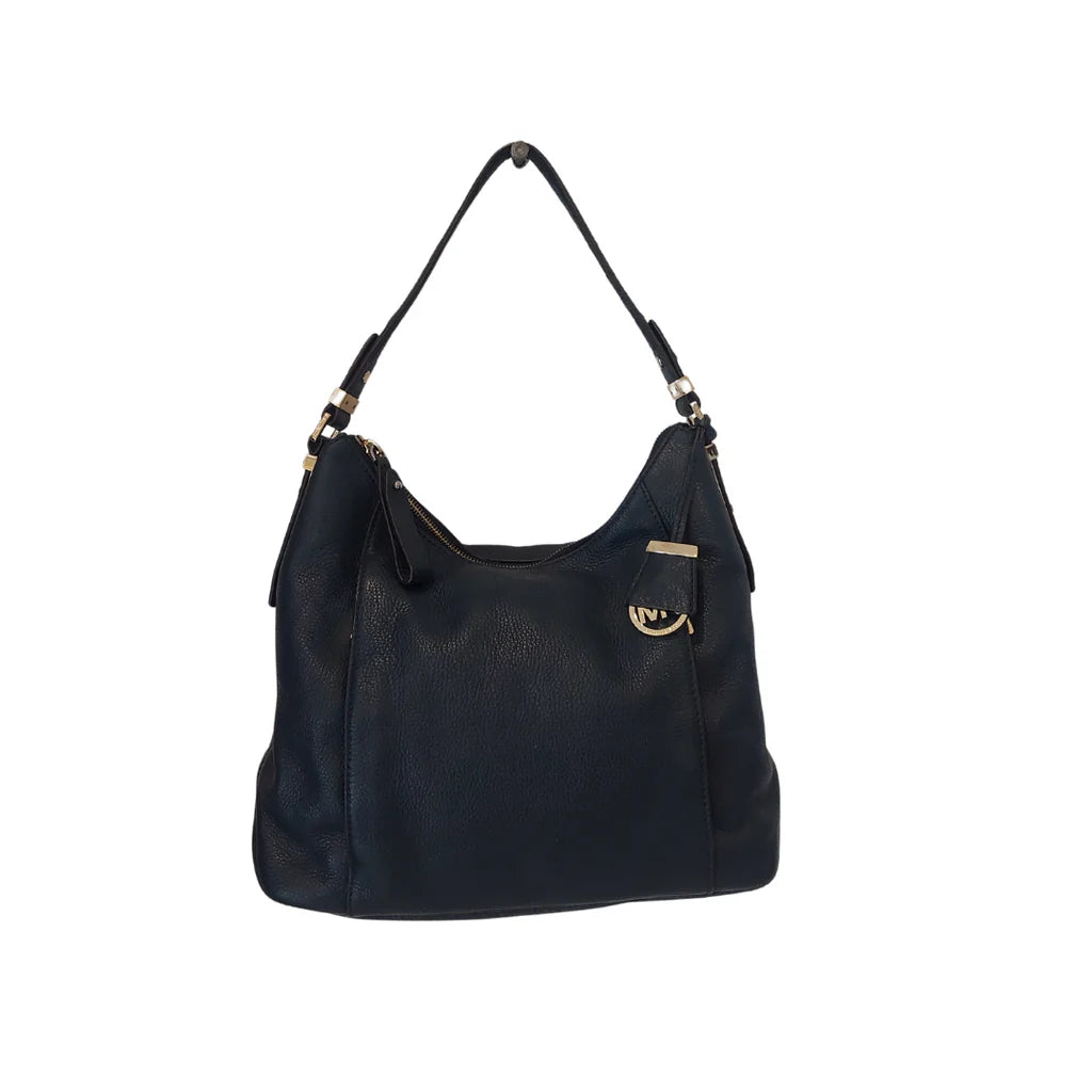 Michael Kors Navy Bowery Leather Hobo Bag | Pre Loved |