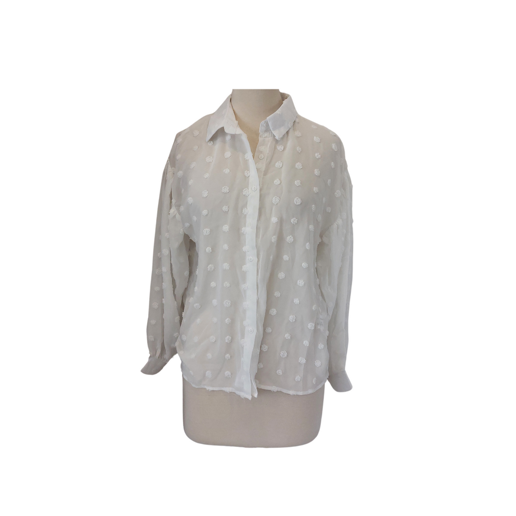 LUC-CE White Collared Shirt | Brand New |