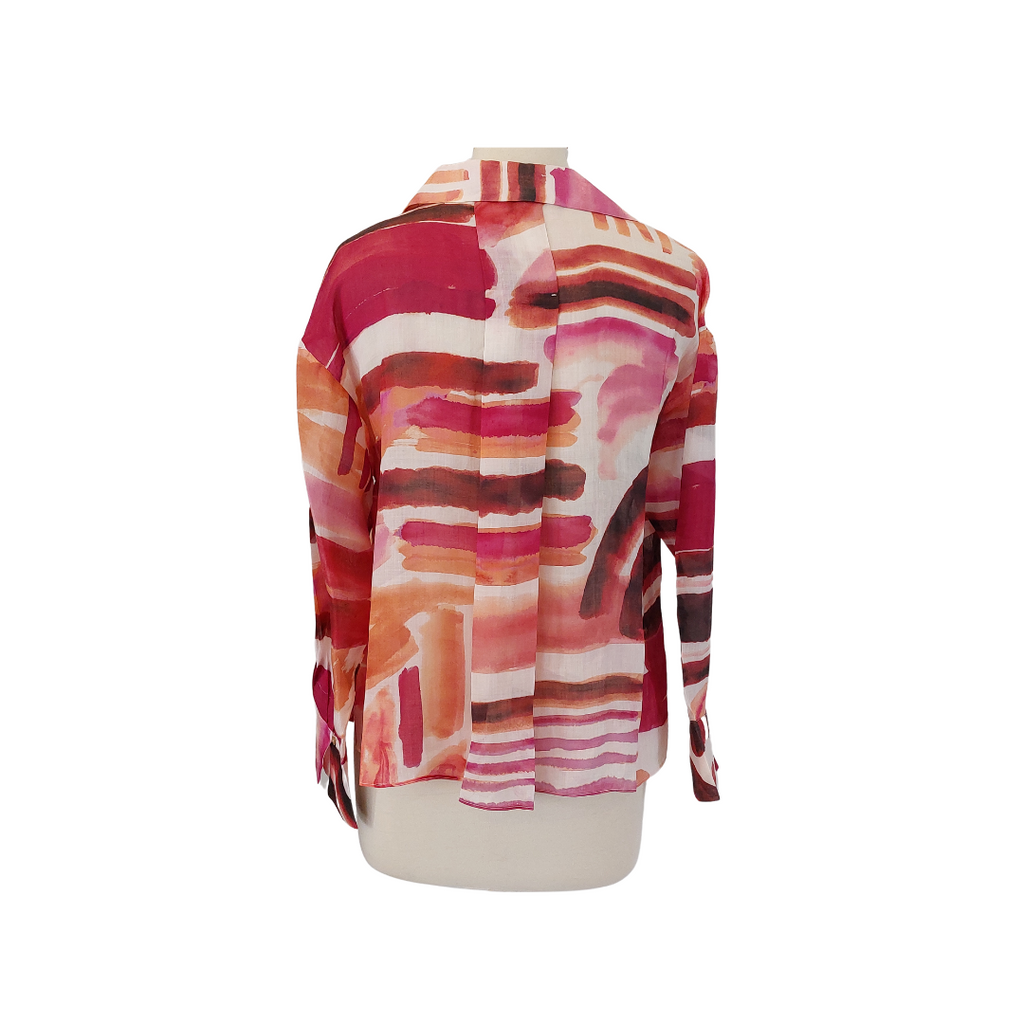 Massimo Pink Tie Dye Sheer Shirt | Like New |