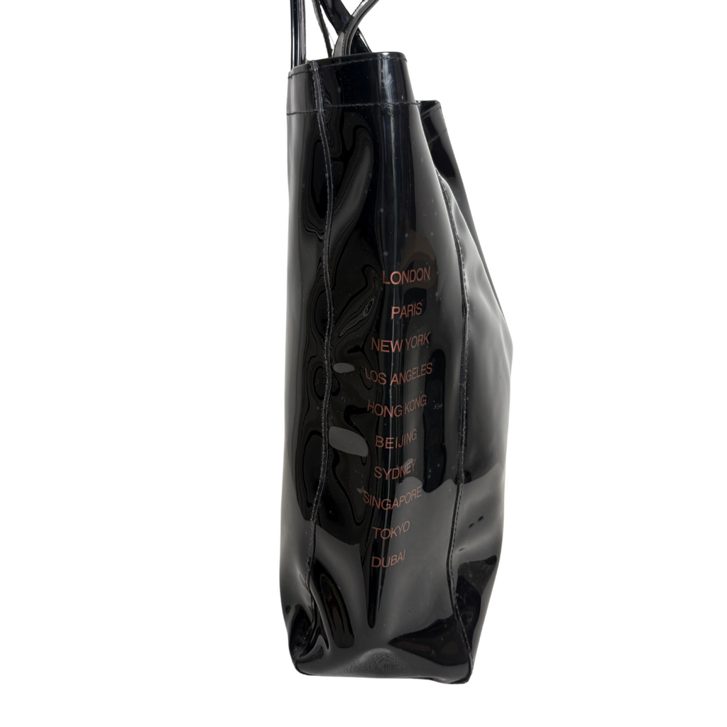 Ted Baker Black Plain Bow Icon Jelly Tote | Brand New |