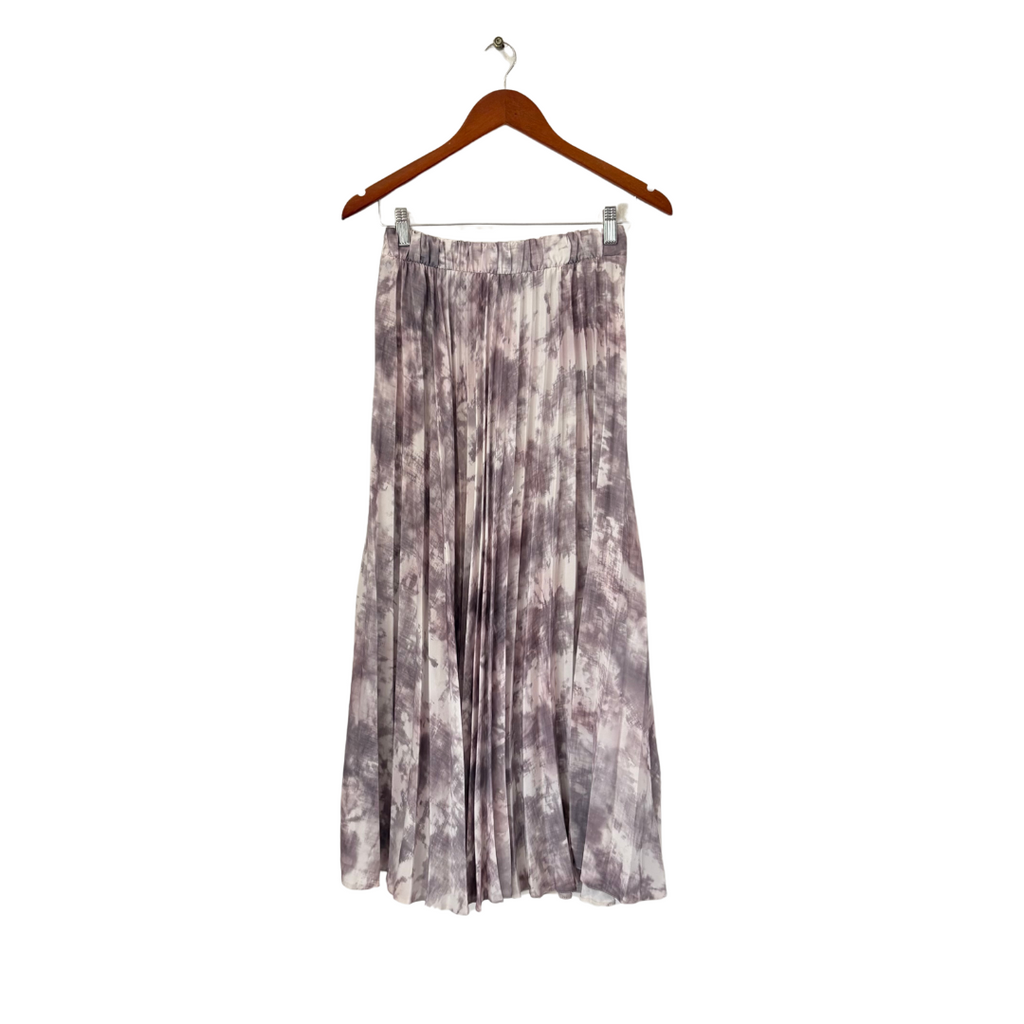 New Look Grey & White Tie Dye Maxi Skirt | Gently Used |