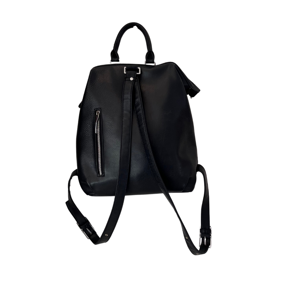 Matt & Nat VIGNELLI Black Vegan Leather Backpack | Pre Loved |