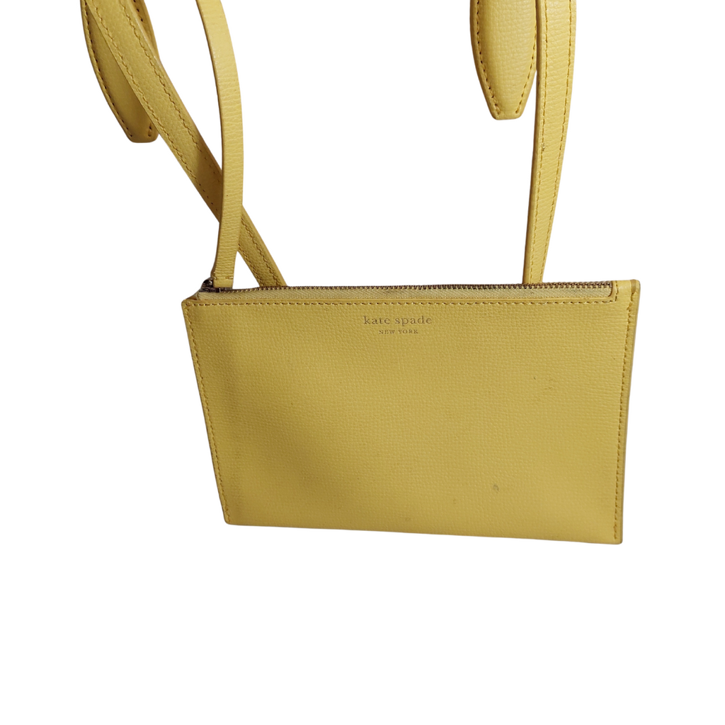 Kate Spade Cream Canvas & Yellow Leather 'All Day' Large Tote Bag | Pre Loved |