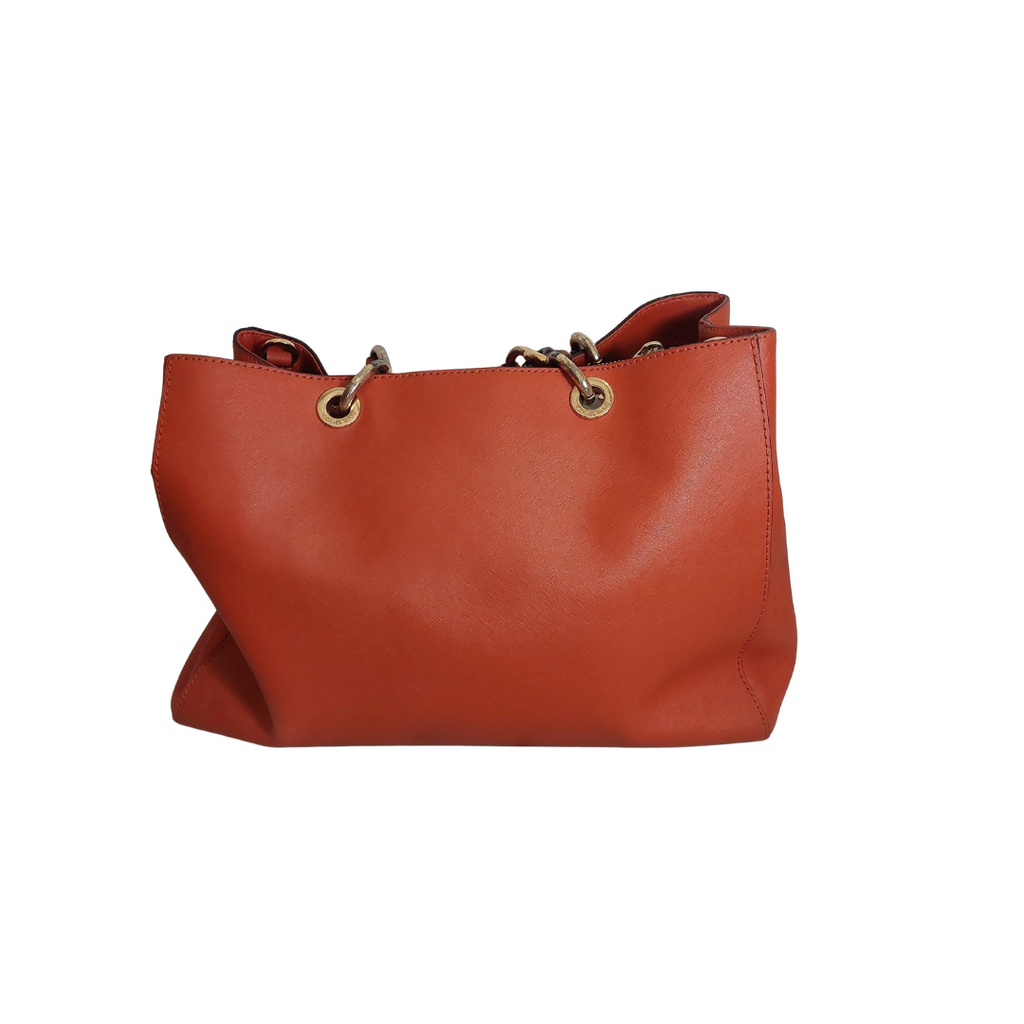 Michael Kors Orange Leather Medium Cynthia Tote | Pre Loved |