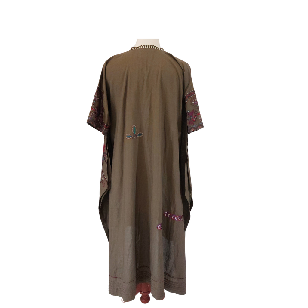 Misha Lakhani Olive Embroidered Kurta | Gently Used |