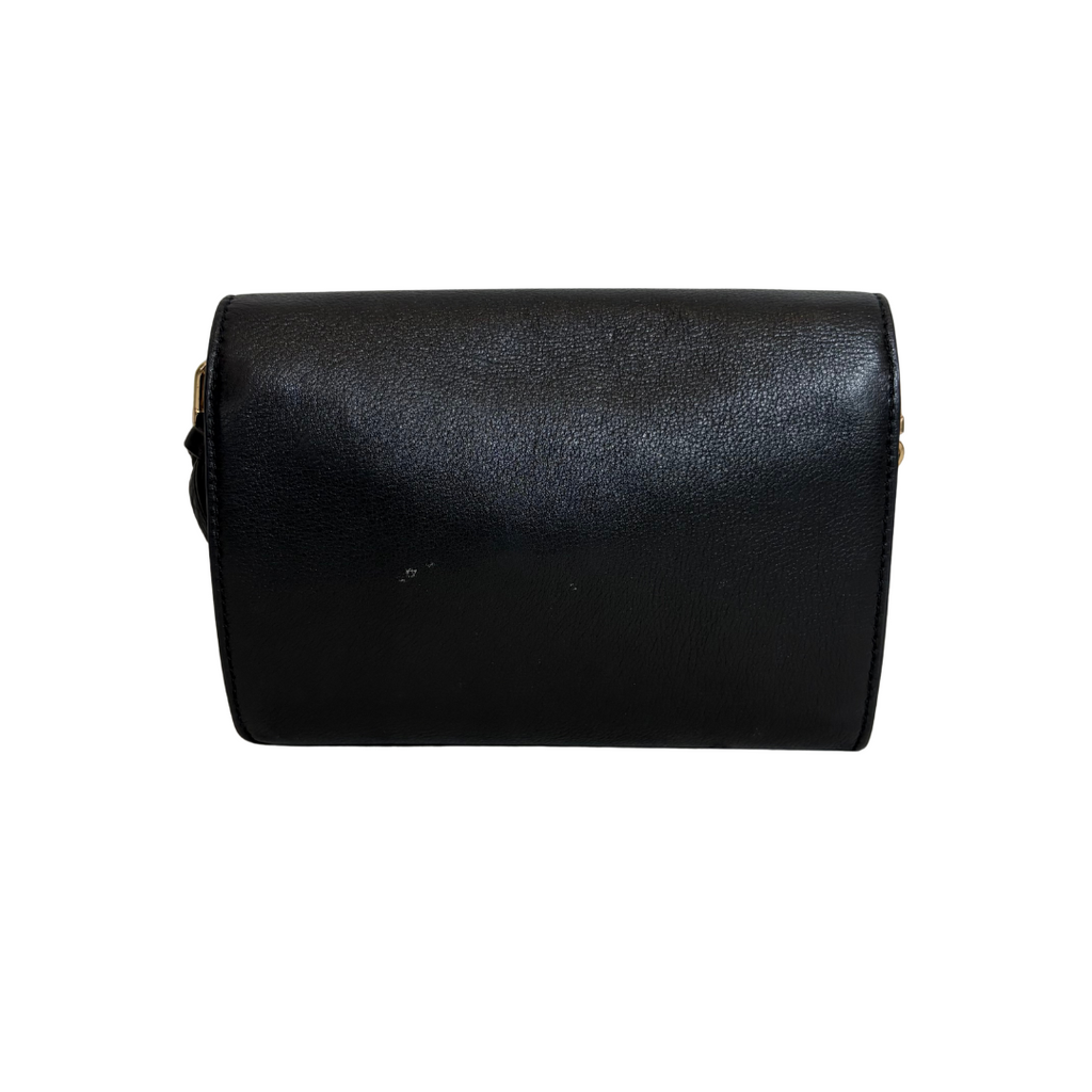 Tory Burch Black Leather Britten Combo Crossbody Bag | Pre Loved |