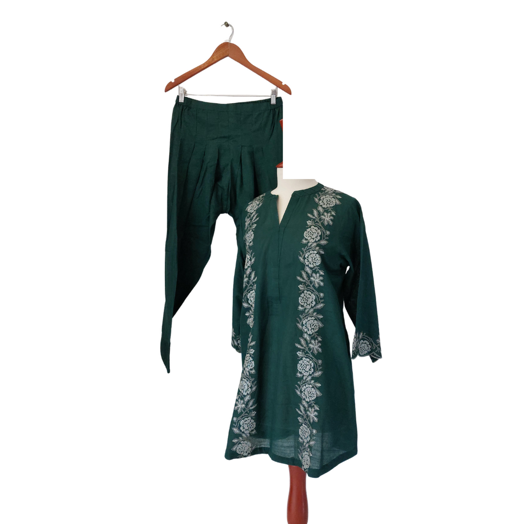 Image Emerald Green Embroidered Outfit | Brand New |