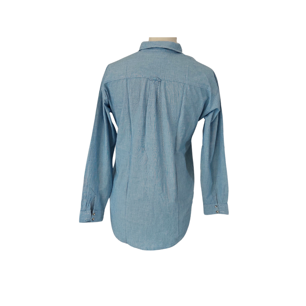 Next Blue Collared 100% Cotton Shirt | Gently Used |