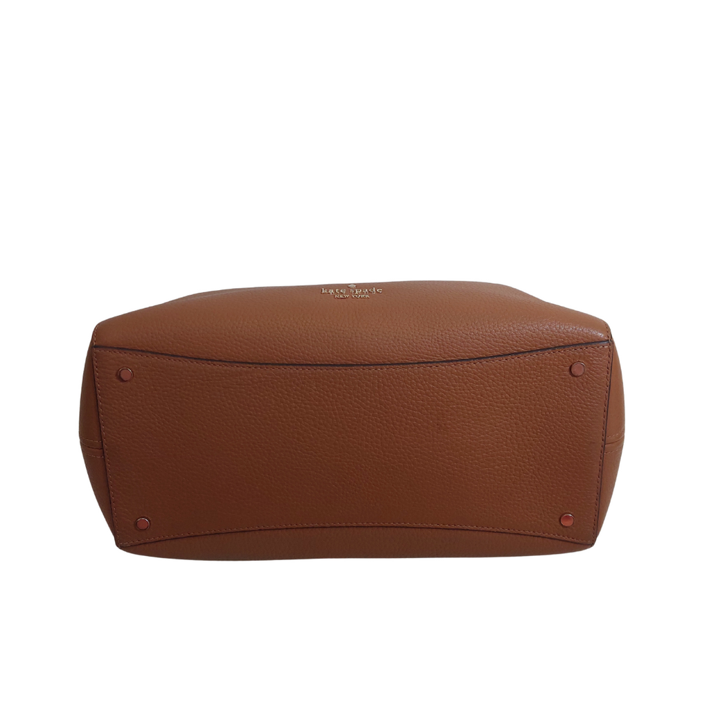 Kate Spade Brown Leather 'Leila' Medium Satchel Bag | Pre Loved |