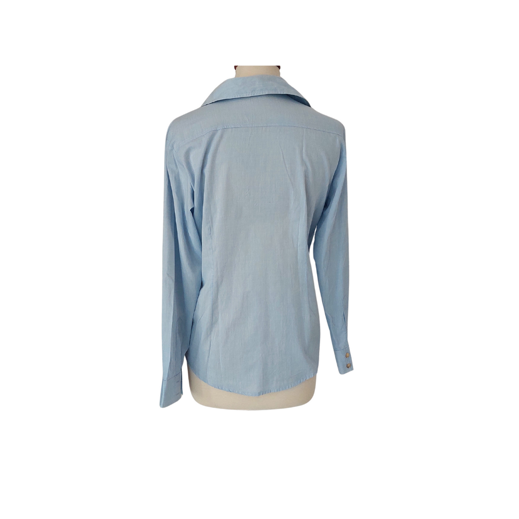 Next Light Blue Dual Pocket Collared Shirt | Pre Loved |