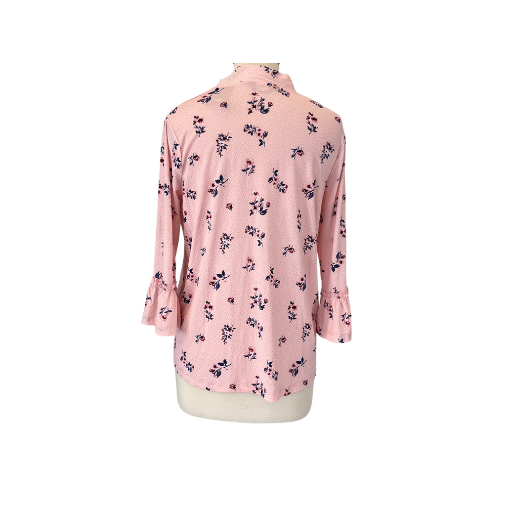 Max Pink Printed Neck Tie Up Top | Brand New |