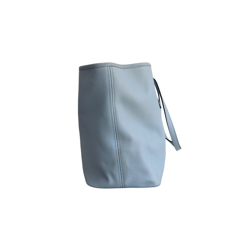 Michael Kors Light Blue Leather Jet Set Travel Shoulder Bag | Pre Loved |