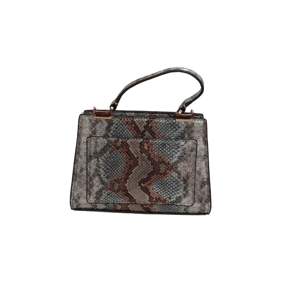 Guess Metallic Snake Print Moxie Mini Handbag | Gently Used |