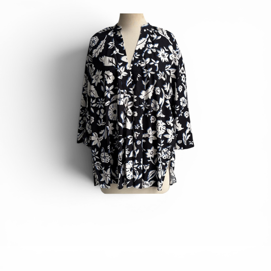 Zara Black And White Floral Print Coord Set | Pre Loved |