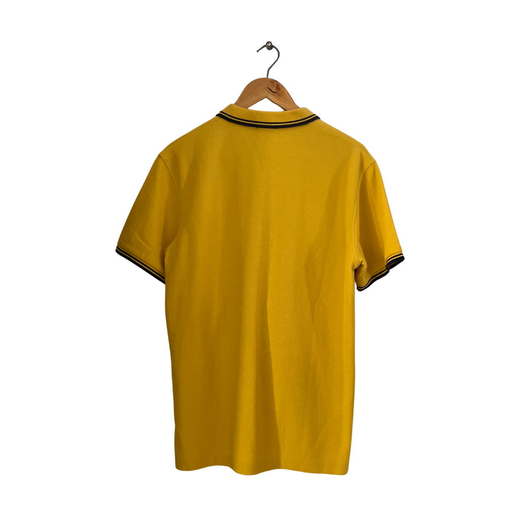 Bossini Men's Yellow Polo Shirt | Pre Loved |