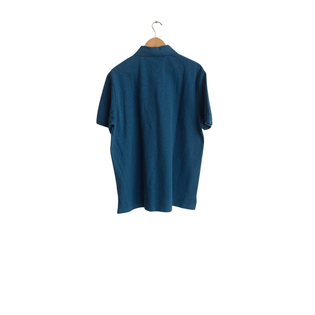 Tommy Hilfiger Men's Blue Collared Polo Shirt | Brand New |