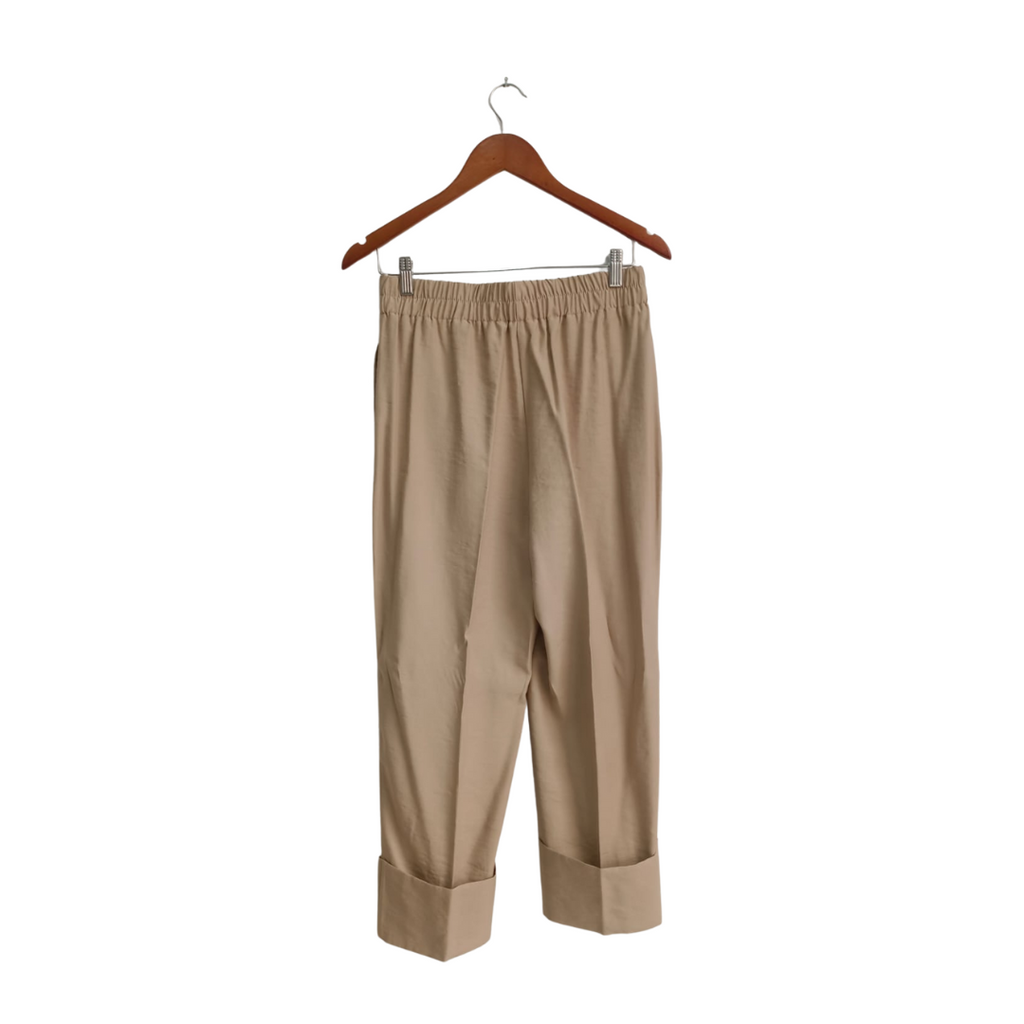 Zara Beige stretchable Waist Pants | Brand New |