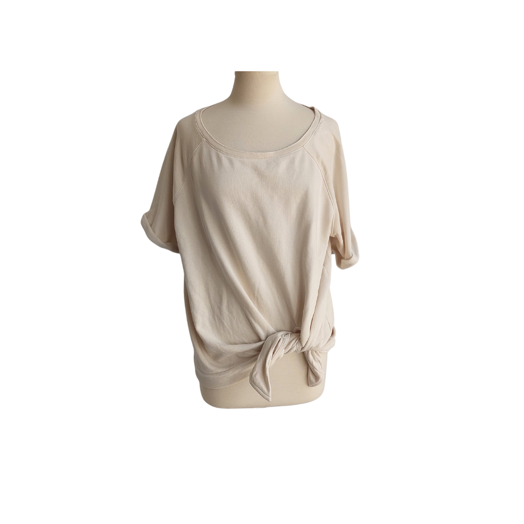 Gap Vanilla Front Knot Fleece Top | Brand New |