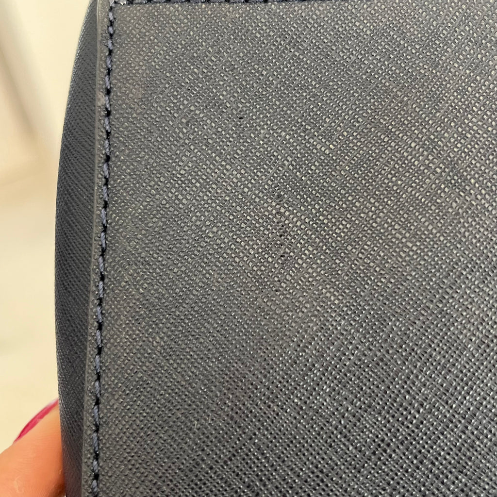 Tory Burch Navy Emerson Buckle Tote Bag | Gently Used |