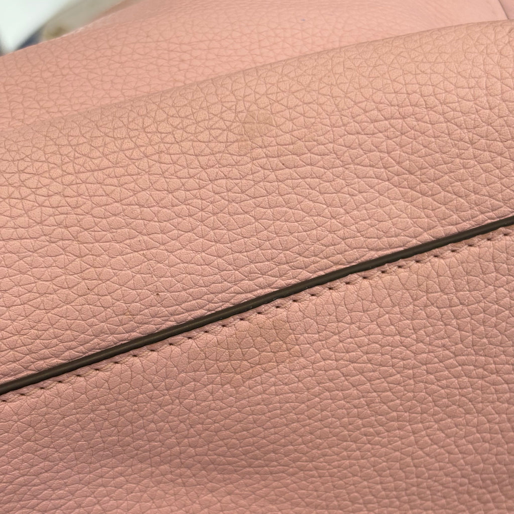 Tory Burch Light Pink Britten Pebbled Leather Crossbody Mini Tote Bag | Pre Loved |