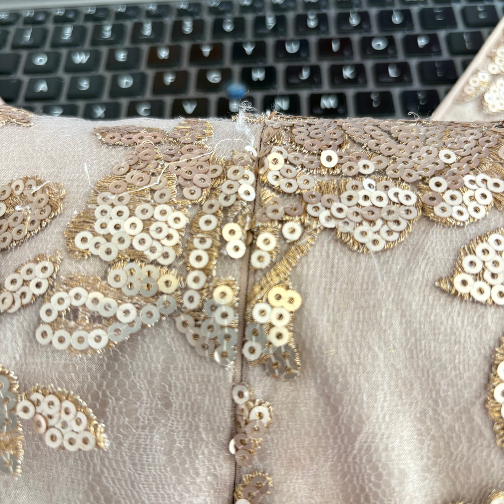 Marina Dull Gold Sequin Mermaid Dress | Brand New |