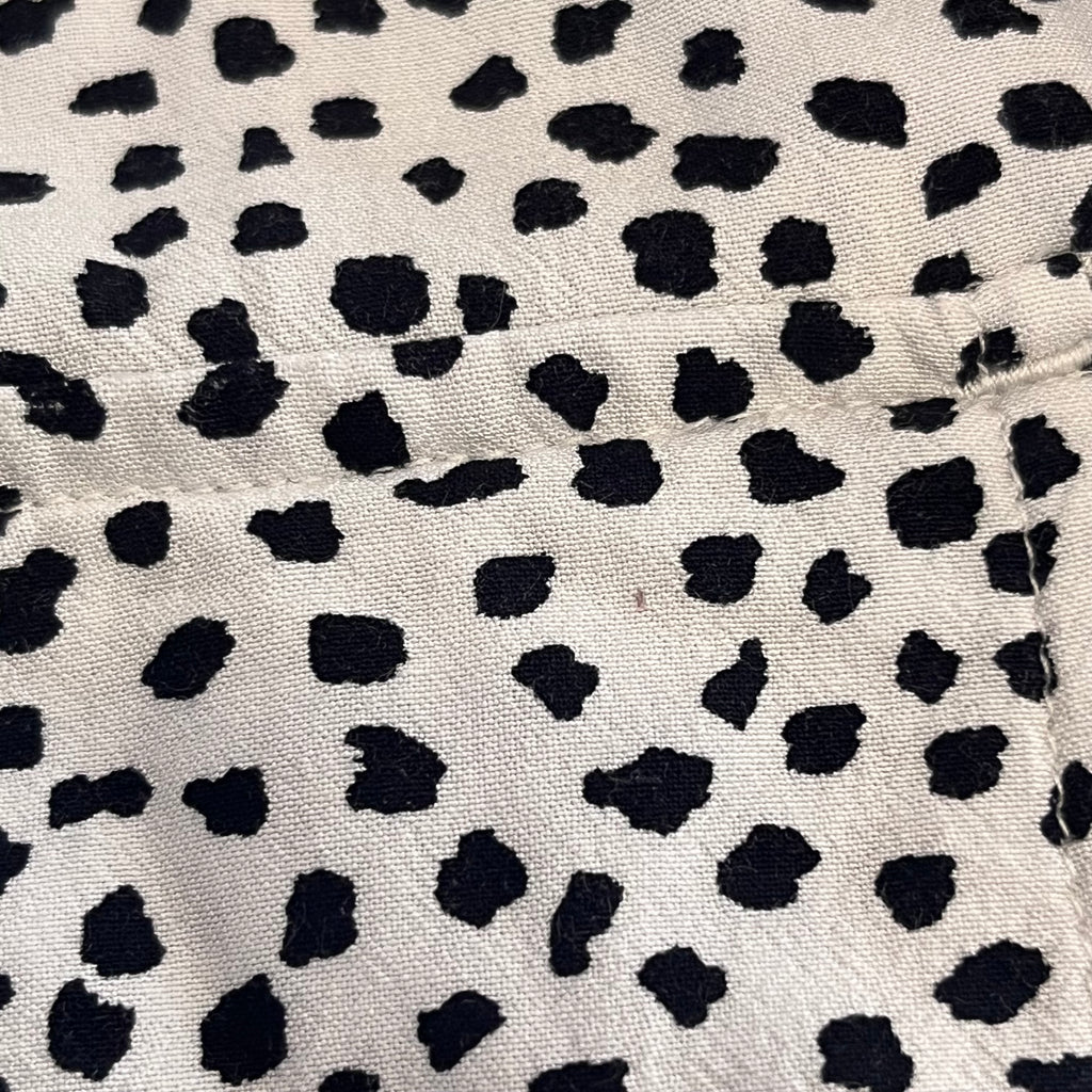Next White & Black Polka Dot Cinched Button Down Dress | Pre Loved |