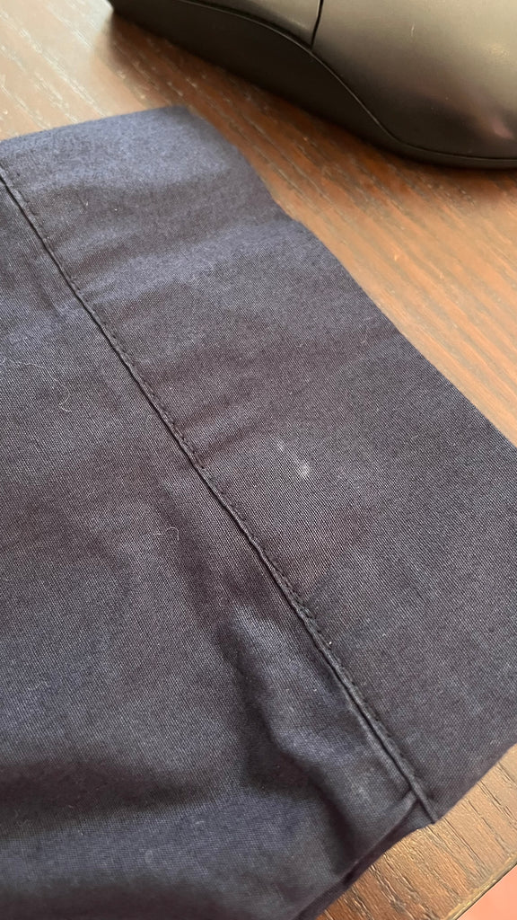 Zara Navy Collared Button Down Top | Gently Used |