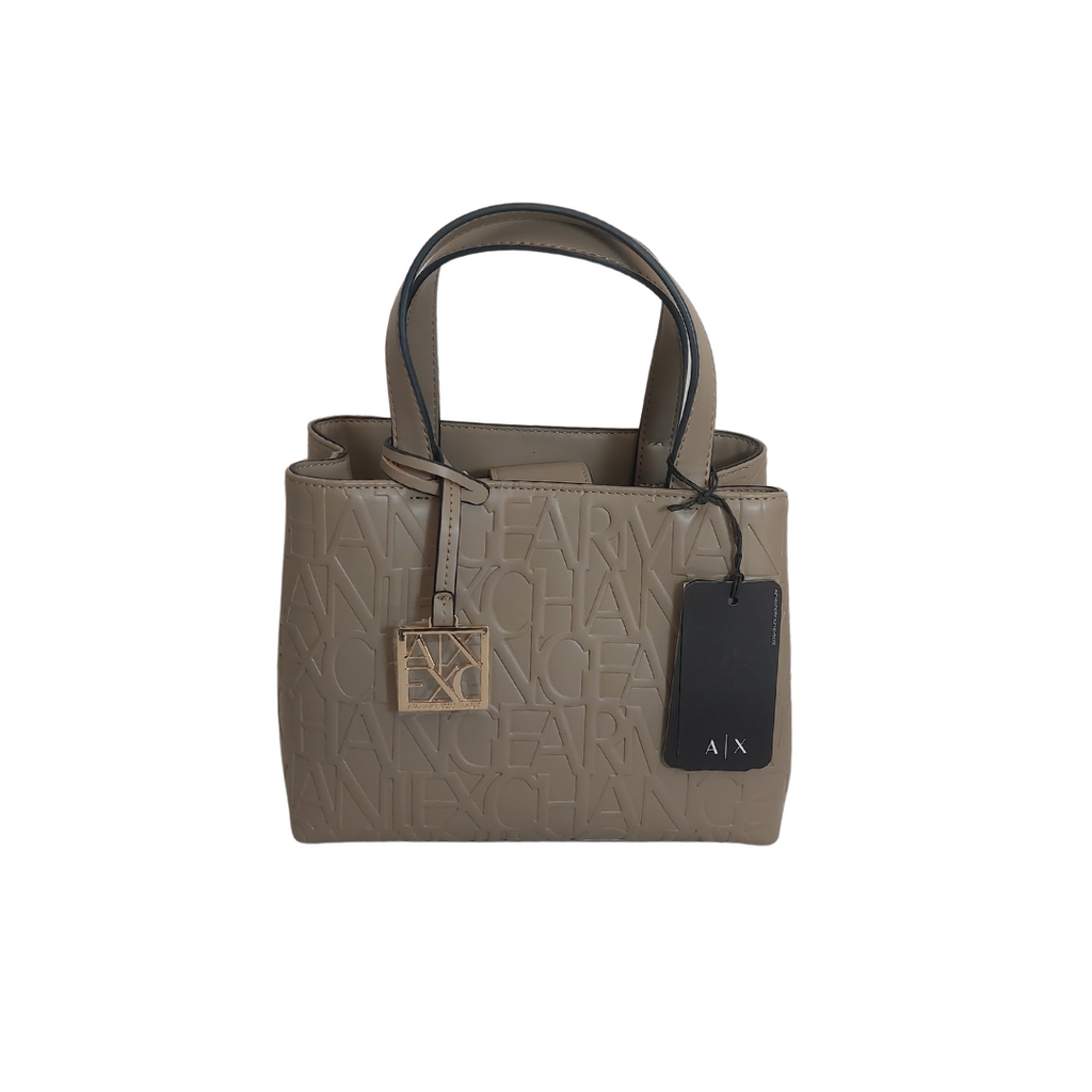 Armani Exchange Taupe Small Shopper Tote | Brand New |