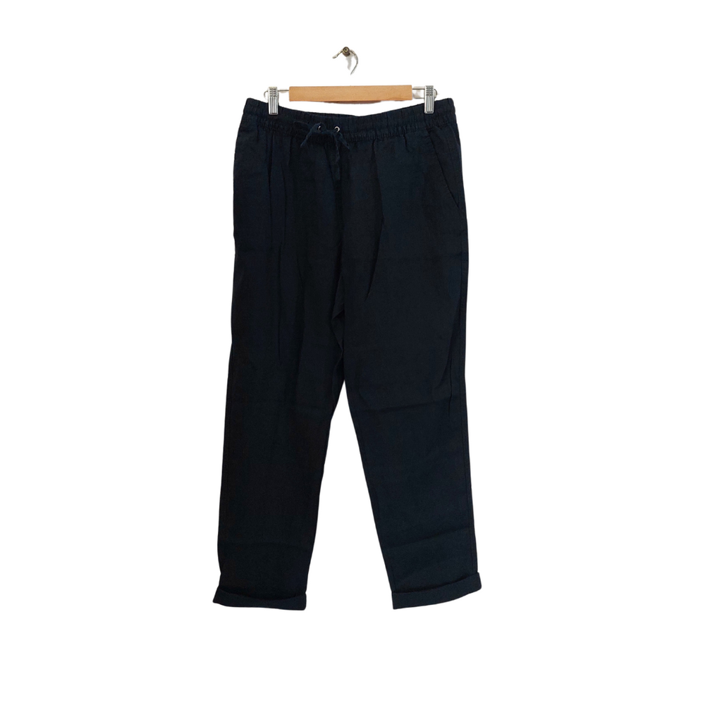 H&M Navy Blue 100% Linen Pants | Brand New |